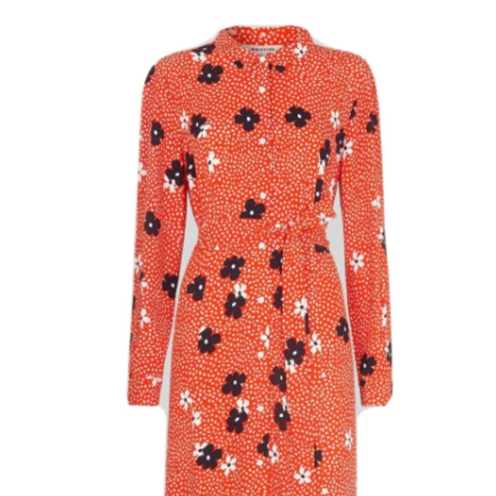 Whistles Red Confetti Dress